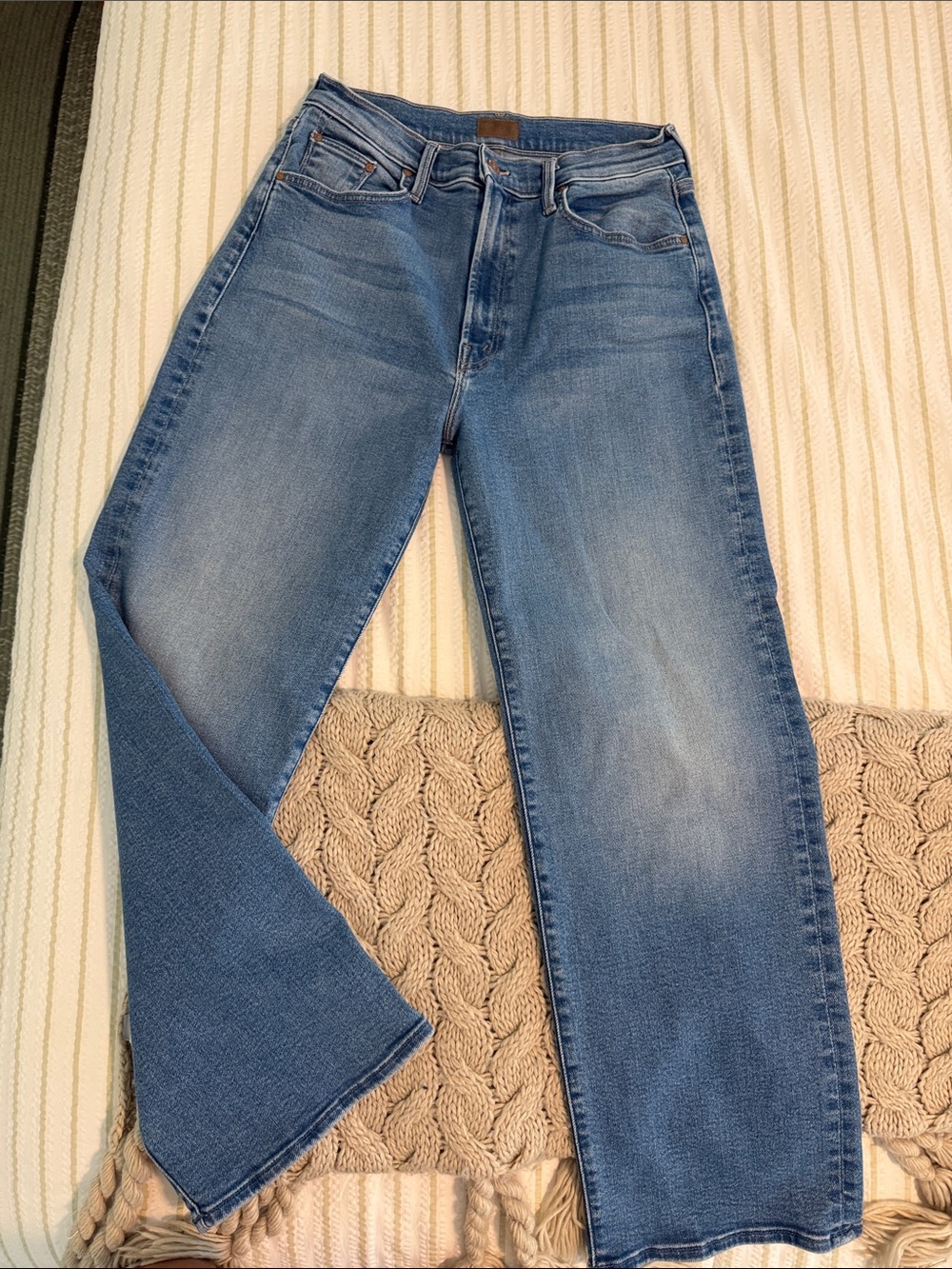 MOTHER Light Blue Flare Jeans
